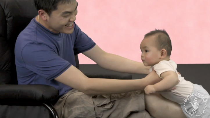 Dad and Baby: GymbaROO BabyROOFree online videos series: activebabiessmartkids.com.au