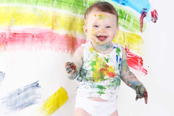 DIY Edible Baby Paint 3 ways using Yogurt - Active Littles